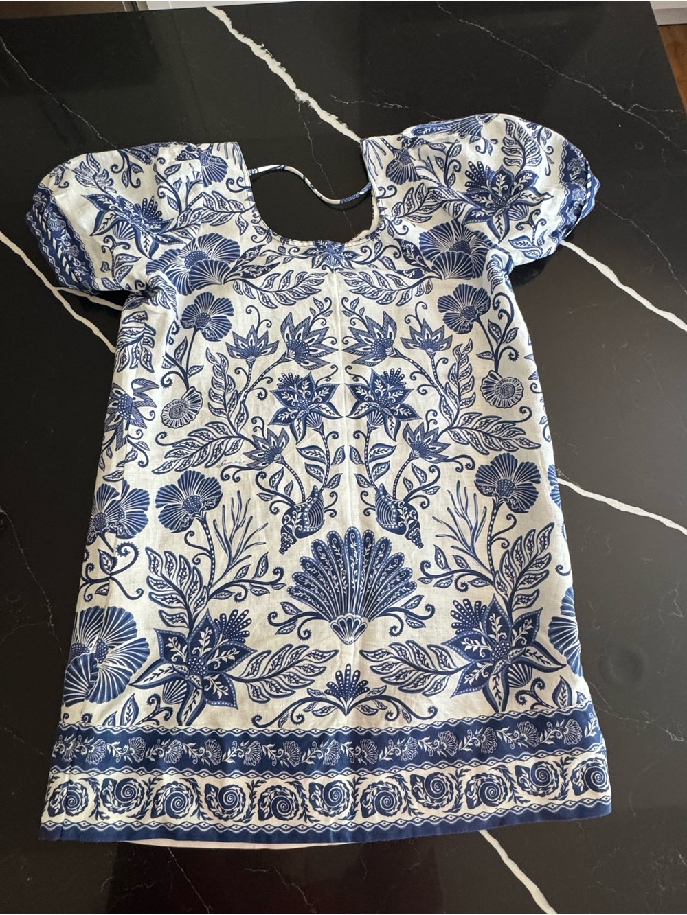 FARM Rio Blue and White Floral Print Dress - Picture 9 of 9